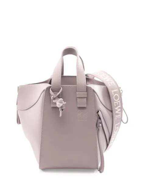 Loewe Pre-Owned 2010-2026 Soft Grained Calfskin Compact Hammock Bag satchel Purple SWPO5RT44QYK7XSG