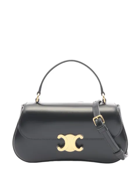 Celine Pre-Owned 2024-2026 Teen Shiny Calfskin Lola satchel Black VQVQEF40IDQABUZB