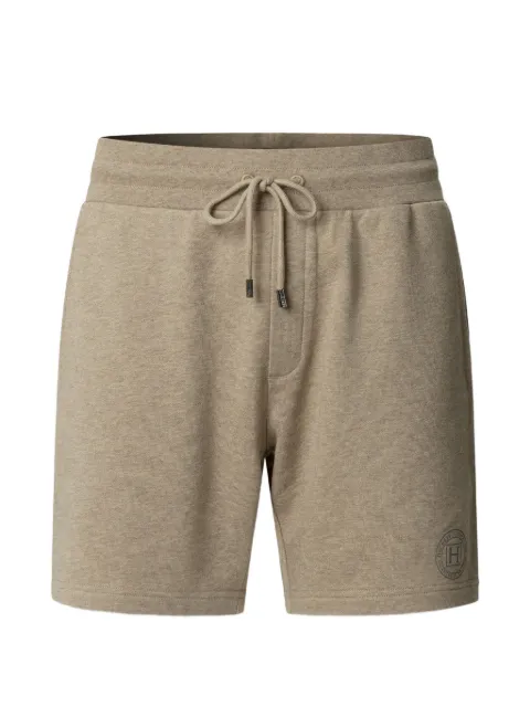 Hackett London logo-print drawstring track shorts Brown HM5800128855