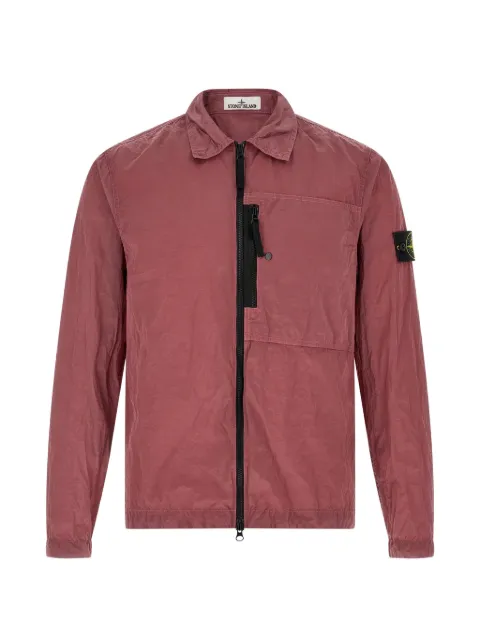 Stone Island zip-up overshirt Pink L2S151200041S0019