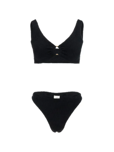 Hunza G Julia With Gold Hoop bikini Black JULIAGOLDHOOPBIKINIBLACK