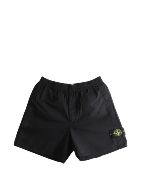 Stone Island L100001 stretch cotton tela 'paracadute' Bermuda shorts Black L2S15L100001S0003