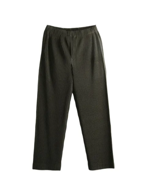 Homme Plissé Issey Miyake pleated straight-leg trousers Brown HP68JF074
