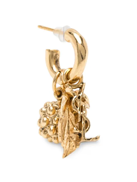Saint Laurent leaf-pendant hoop earrings Gold A00206Y1500