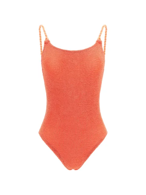 Hunza G Camille Original Crinkle™ swimsuit Orange CAMILLESWIM