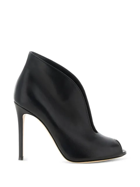 Gianvito Rossi Vamp peep-toe heeled pumps Black G5326015RICNVI