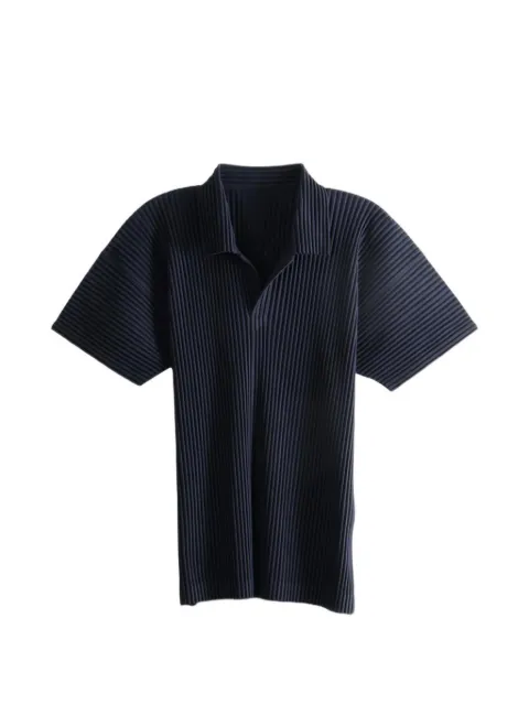 Homme Plissé Issey Miyake pleated T-shirt Blue HP68JM530