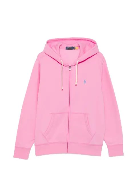 Polo Ralph Lauren logo-embroidered zip-up hoodie Pink 710838697