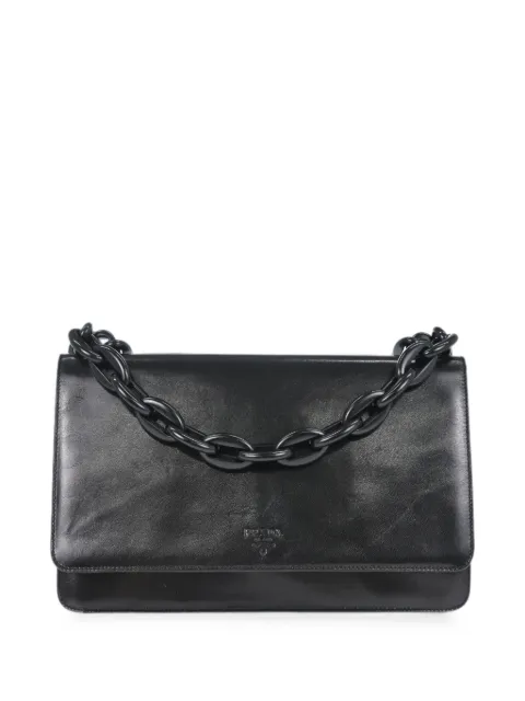 Prada Pre-Owned 1990-2000s chain-link shoulder bag Black 179199