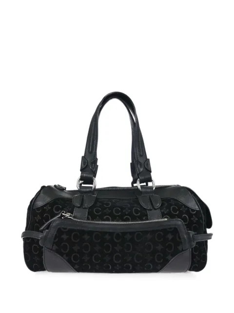 Celine Pre-Owned 1990-2000s Macadam suede travel bag Black 188428