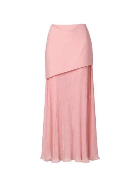 Baobab asymmetrical pleated maxi skirt Pink 6021063