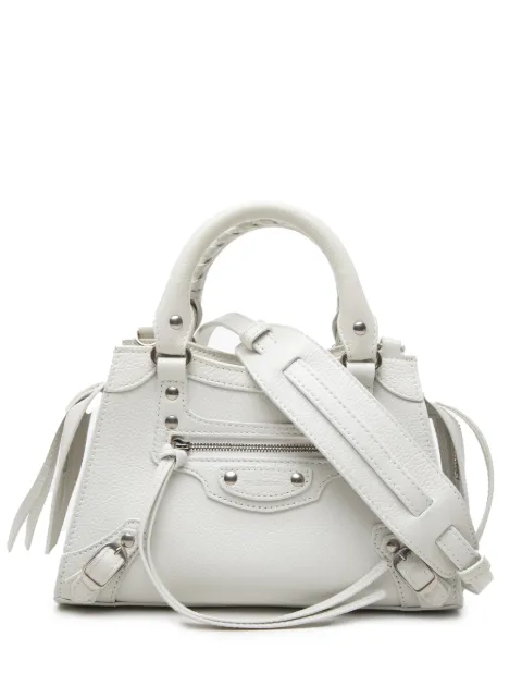Balenciaga Pre-Owned 2021 Mini Calfskin Motocross Neo Classic City satchel White YG4AY6ERQ2J37PH7