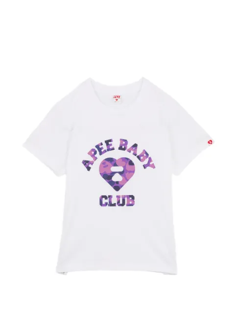 APEE™ by *A BATHING APE® camo-heart logo T-shirt White 0PXTEAF372A6RWHS00S