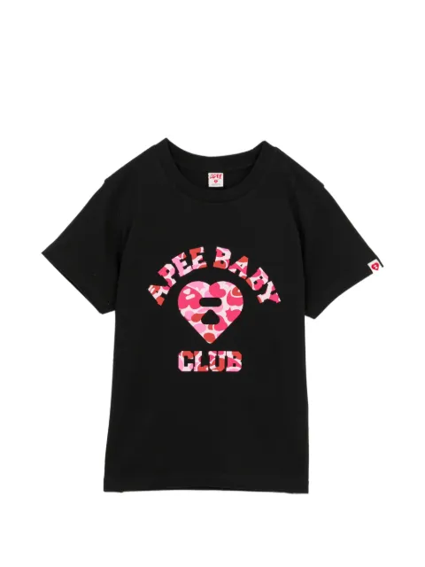 APEE™ by *A BATHING APE® camo-heart logo T-shirt Black 0PXTEAF372A6RBKT00S