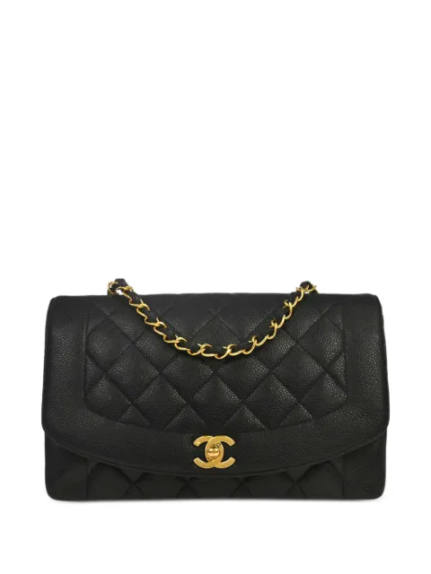 CHANEL Pre-Owned 1992 Diana quilted shoulder bag Black 179112