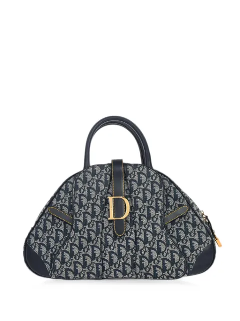 Christian Dior Pre-Owned 2002 Double Saddle Trotter tote bag Blue 179241