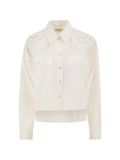 Weekend Max Mara broderie anglaise-embroidered shirt White 2625116021600