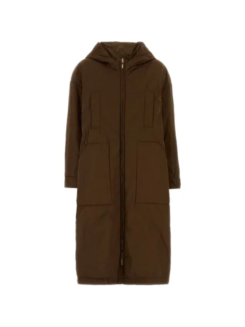 Max Mara Bosco hooded padded coat Brown 2629496014600