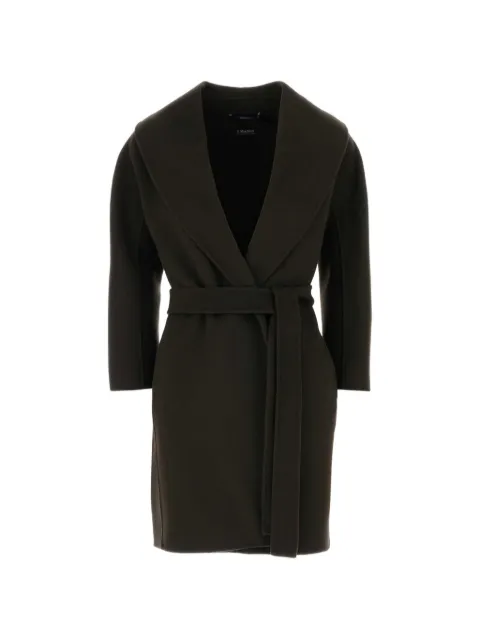 'S Max Mara Messi virgin-wool belted coat Green 2629016061600