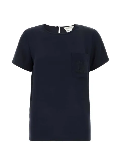 Max Mara Pagano pocket T-shirt Blue 2621116011600