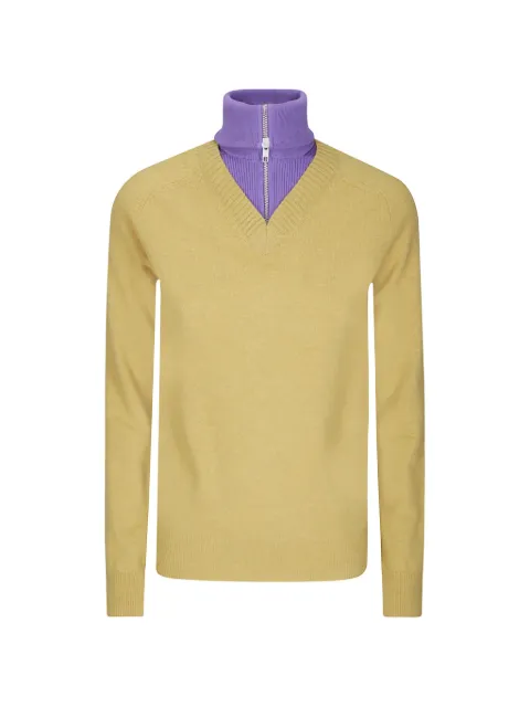 MM6 Maison Margiela layered-effect sweater Neutrals S62HA0109M13343
