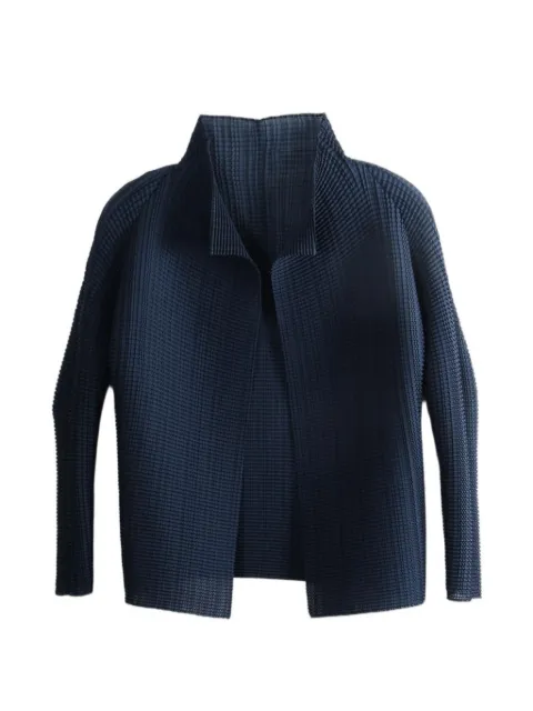 Issey Miyake Wooly Pleats-68 pleated jacket Blue IM68FJ403