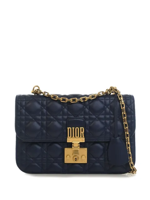 Christian Dior Pre-Owned 2017 Medium Lambskin Cannage DiorAddict Flap shoulder bag Blue NKHJ8T0GAK8GIL1O