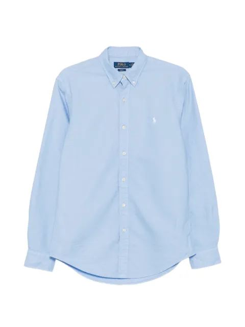 Polo Ralph Lauren embroidered-logo button-down shirt Blue 710804257503