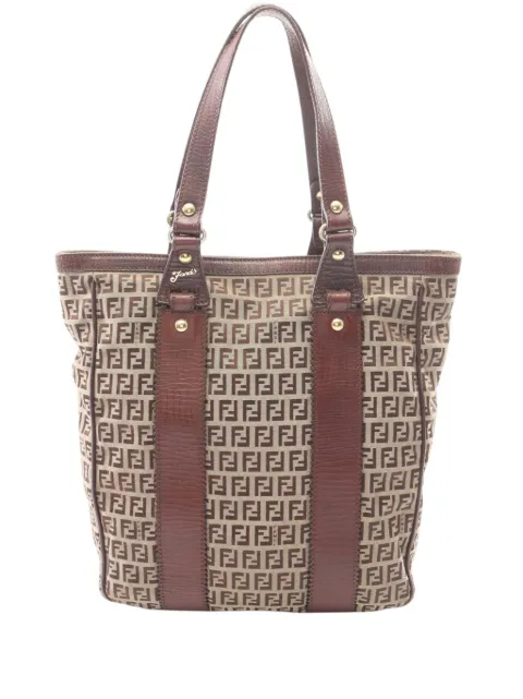 Fendi Pre-Owned 2000-2017 Zucchino Canvas tote bag Neutrals M965WTSMS6LFNPWM