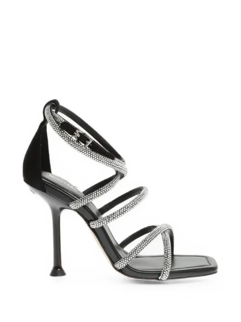 Michael Kors Imani rhinestone-embellished strappy sandals Black 40R31MHS1S001