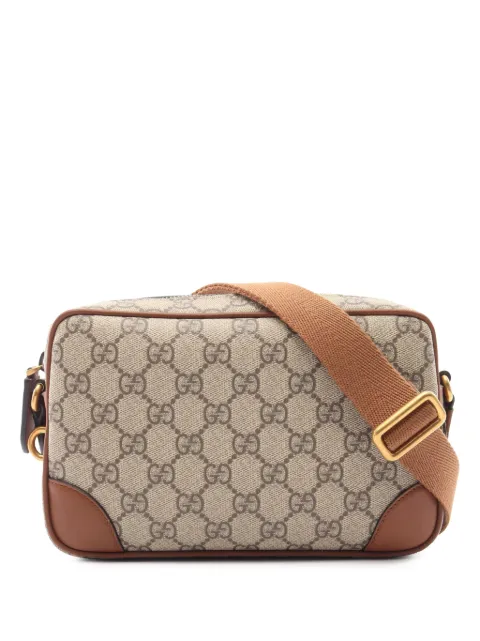 Gucci Pre-Owned 2024-2026 GG Supreme Emblem crossbody bag Neutrals 61A48R8P5C1PJ6MG