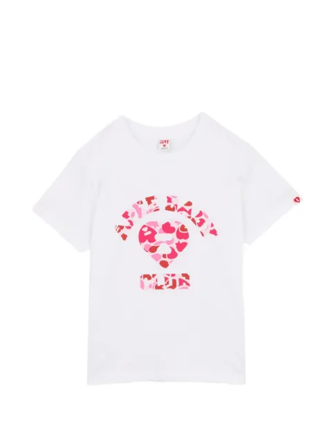 APEE™ by *A BATHING APE® logo-print cotton T-shirt White 0PXTEAF372A6RWHT00S