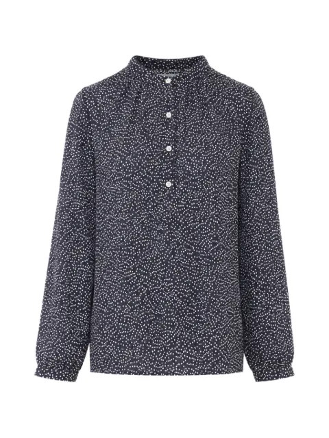 MARANT ÉTOILE polka-dot cotton blouse Black HT0029FAD3J03E