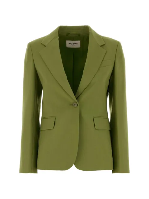 Weekend Max Mara Lamine single-breasted blazer Green 2625046081600