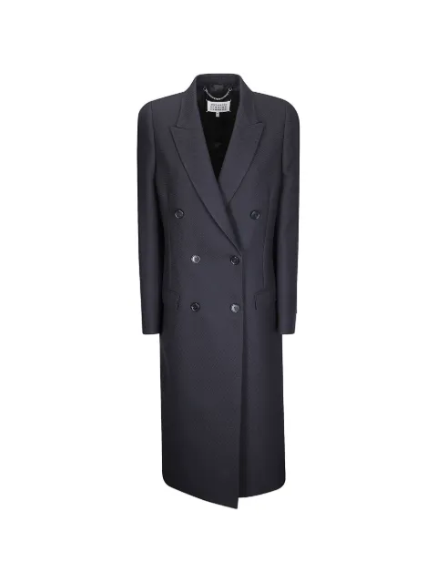 Maison Margiela double-breasted coat Black S51AA0367M35994