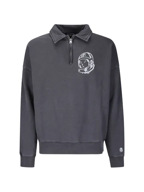 Billionaire Boys Club Arch Logo quarter-zip polo shirt Black BBQZ26272