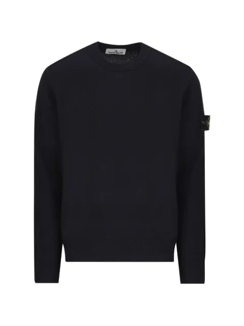 Stone Island logo-patch sweatshirt Blue L2S155100021S00B4
