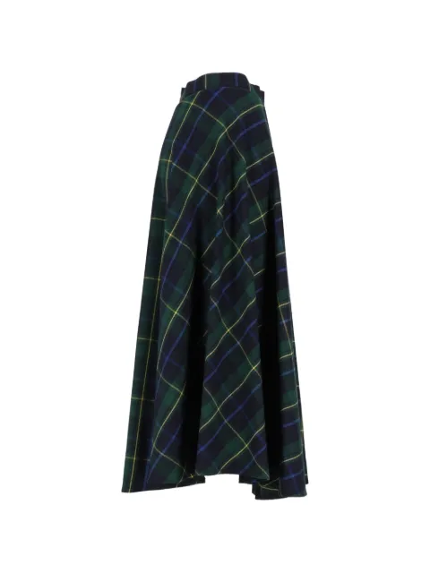 Al Duca D’Aosta 1902 checked-pattern maxi shirt Green 2266