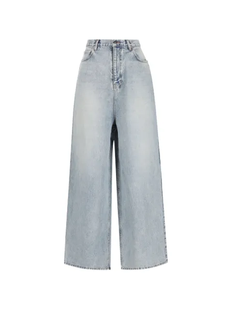 Balenciaga distressed wide-leg jeans Blue A001OETBP48