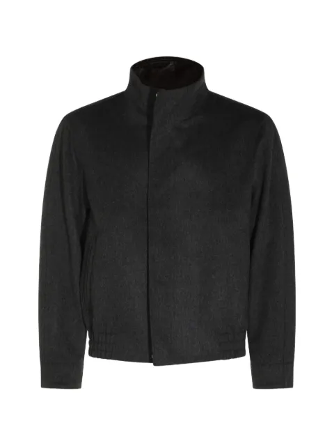 Lardini virgin wool high-neck jacket Grey ACBARCONCN65602