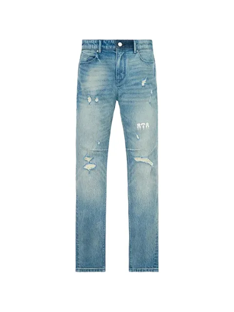 RTA Bryant logo-print jeans Blue MCHPD1326J1205GDIGR