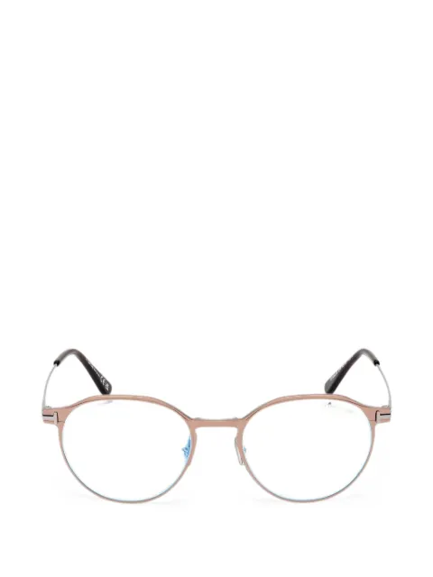 TOM FORD round-frame glasses Gold FT5866B035