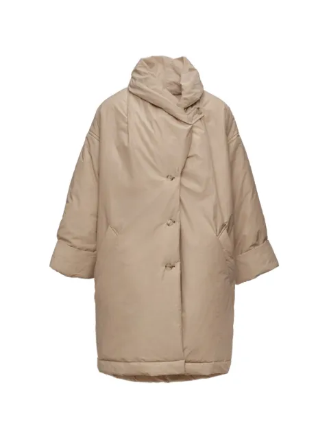 Magda Butrym padded high-neck coat Neutrals 115726BG