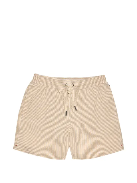 Orlebar Brown Boxer seersucker swim shorts Neutrals 282418