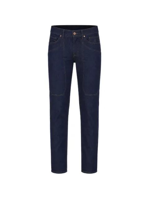 JECKERSON patch-detail slim-fit jeans Blue PA077DENI047D141