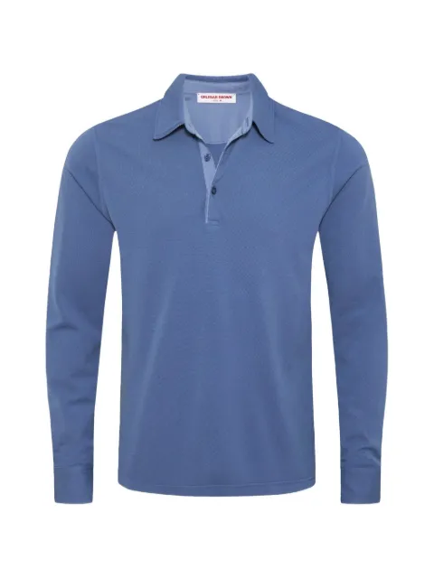 Orlebar Brown Garfield long-sleeves polo shirt Blue 282449