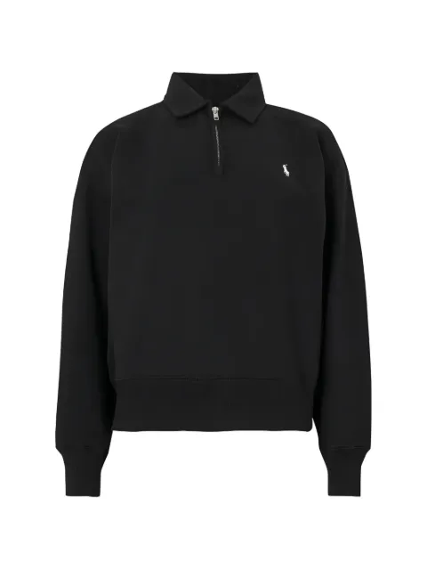 Polo Ralph Lauren Pony motif half-zip sweater Black 211B18685001