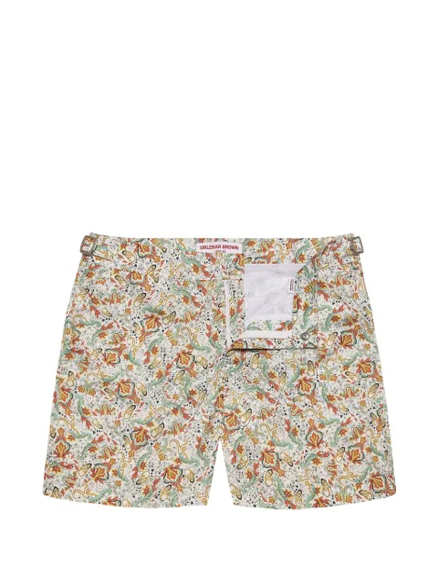 Orlebar Brown Bulldog Fairground paisley-print swim shorts White 282428