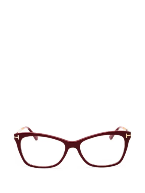 TOM FORD rectangle-frame glasses Red FT5353069