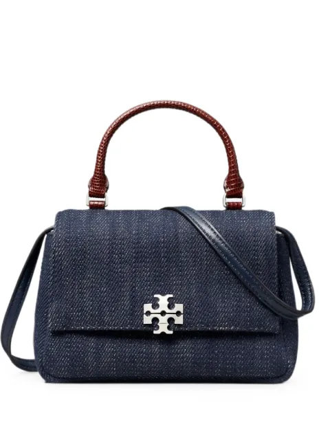 Tory Burch Charlie top-handle shoulder mini bag Blue 183020